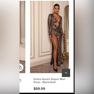 Drama queen sequin maxi dress fashion nova.